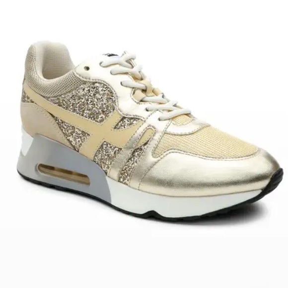 Ash Lux Metallic Glitter Trainer Sneakers size 38 US size 7.5 - Picture 1 of 11